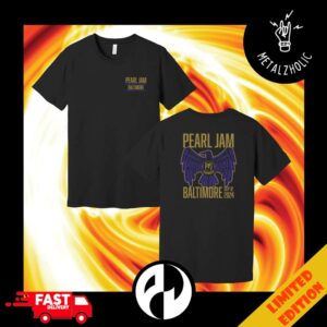 Event Tee For Dark Matter Tour 2024 Pearl Jam At Baltimore MD September 12 2024 Merchandise Two Sides T Shirt