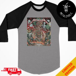 Final No Repeat Weekend Night 3 Metallica M72 CDMX Mexico City For Estadio GNP Seguros On September 27 2024 Met On Tour Aztec Style Raglan Shirt