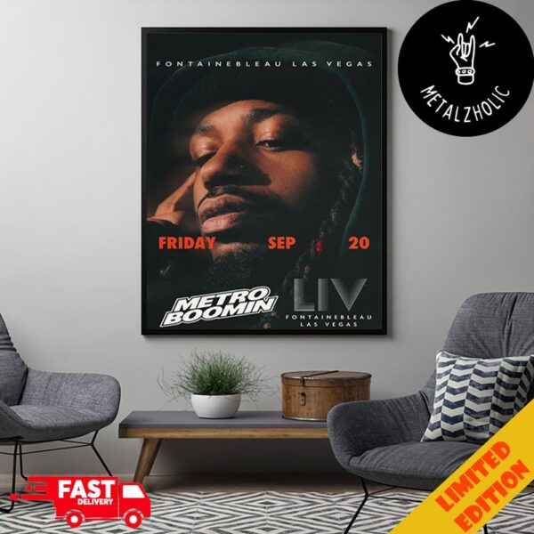 Fontainebleau Las Vegas Friday 20 September 2024 With Metro Boomin Poster Canvas