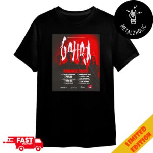 Gojira Music France Tour 2025 Tour Dates Poster Concert Merchandise T-Shirt