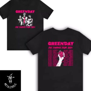 Green Day The Saviors Tour 2024 Tour Dates Music Merchandise T-Shirt