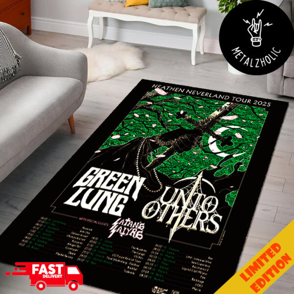 Green Lung The Heathen Neverland Tour 2025 With Unto Others And Satan’s Satyrs Tour Dates Home Decor Rug Carpet