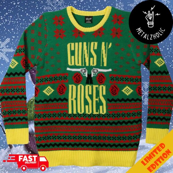 Guns N’ Roses GNR Big Guns Christmas Gift For Fans Ugly Sweater