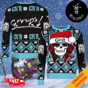 Guns N’ Roses Holiday Jumper Christmas Gift Heavy Metal 2024 Ugly Sweater