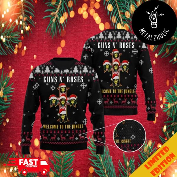 Guns N’ Roses Welcome To The Jungle Ugly Christmas Sweater