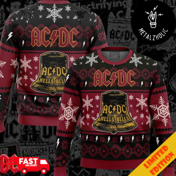 Hells Bells AC/DC Anime Ape Christmas Gift For Family Ugly Sweater