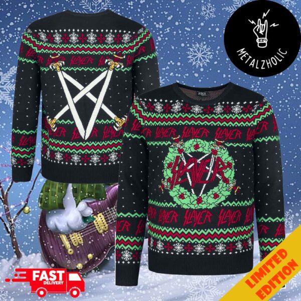 Holiday 2024 Jumper Slayer Band Christmas Gift Ugly Sweater