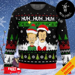 Huh Huh Huh Beavis And Butthead Christmas Gift Ugly Sweater