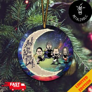 I Love You To The Moon And Back Metallica Peanuts Family Style Christmas Gift 2024 Heavy Metal Ornament