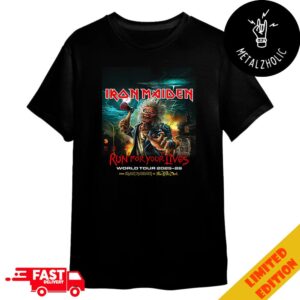 Iron Maiden Run For Your Lives World Tour 2025-2026 From Iron Maiden To Fear Of The Dark Merchandise T-Shirt