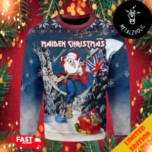 Iron Maiden Santa Meme Ugly Christmas Sweater