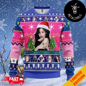 Jennie Kim Blackpink Christmas Gift For Family Ugly Sweater