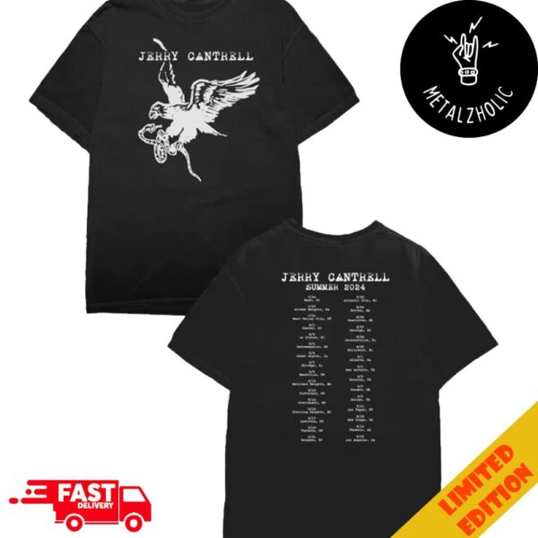 Jerry Cantrell Summer 2024 Tour Dates Snake Eagle 2024 Two Sides T-Shirt