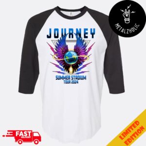 Journey Rock Band 2024 Summer Stadium Tour Raglan Shirt