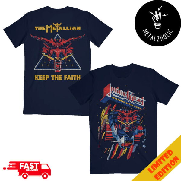 Judas Priest Defenders Of The Faith The Metallian Keep The Faith Invincible Shield Tour 2024 Merchandise Two Sides T-Shirt