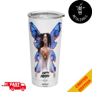 Katy Perry The Lifetimes Tour Australia June 2025 Merchandise Full Printed Stainless Steel Tumbler-Mug-Cup With Straw