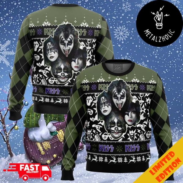 Kiss Band Rock For Fans 2024 Gift Ugly Christmas Sweater