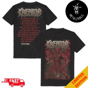 Kreator Festival Summer 2024 Tour Dates Merchandise Two Sides T-Shirt