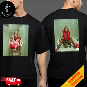 Lady Gaga Album Harlequin Vinyl Standard Cover With Tracklist Two Sides T-Shirt Merchandise