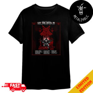 Let The Devil In European Winter Tour 2025 Decibel Touring Presents Fleshgod Apocalypse With Ex Deo And Dark Funeral Tour Dates Merchandise T-Shirt