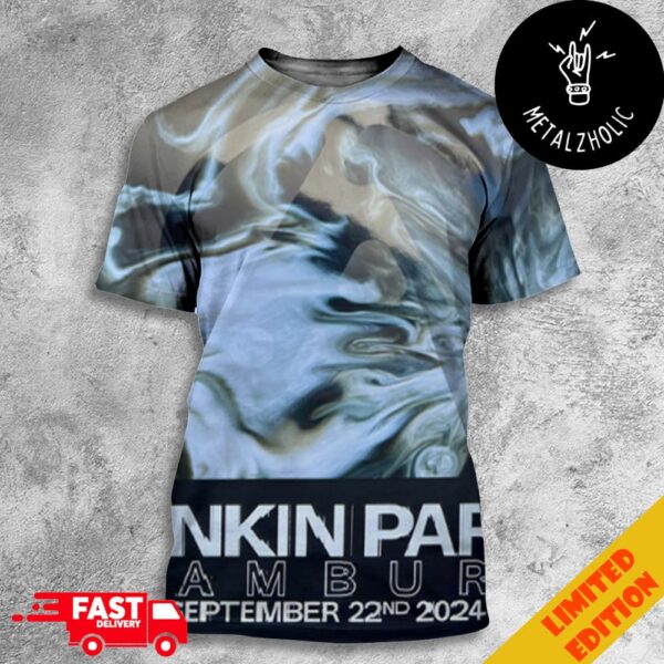 Linkin Park From Zero Hamburg Tour Poster Limited Edition September 22nd 2024 All Over Print T-Shirt