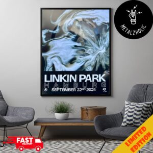 Linkin Park From Zero Hamburg Tour Poster Limited Edition September 22nd 2024 Poster Canvas