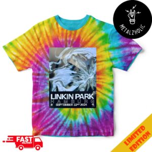 Linkin Park From Zero Hamburg Tour Poster Limited Edition September 22nd 2024 Tye Dye T-Shirt