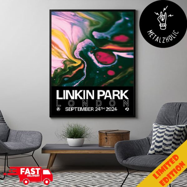 Linkin Park From Zero World Tour September 24th 2024 Poster Concert Poster Canvas