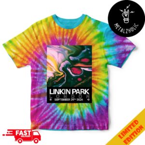 Linkin Park From Zero World Tour September 24th 2024 Poster Concert Tye Dye T-Shirt