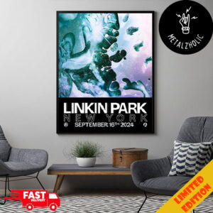 Linkin Park New York Barclay’s Center Brooklyn September 16th 2024 Tour From Zero Poster Limited Edition Poster Canvas