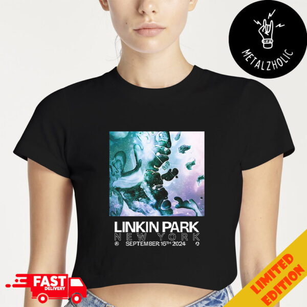 Linkin Park New York Barclay’s Center Brooklyn September 16th 2024 From Zero Tour Poster Limited Edition Cropped T-Shirt