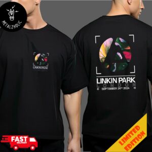 Linkin Park Poster Concert In London UK The O2 Arena On September 24th 2024 From Zero World Tour Two Sides T-Shirt Merchandise