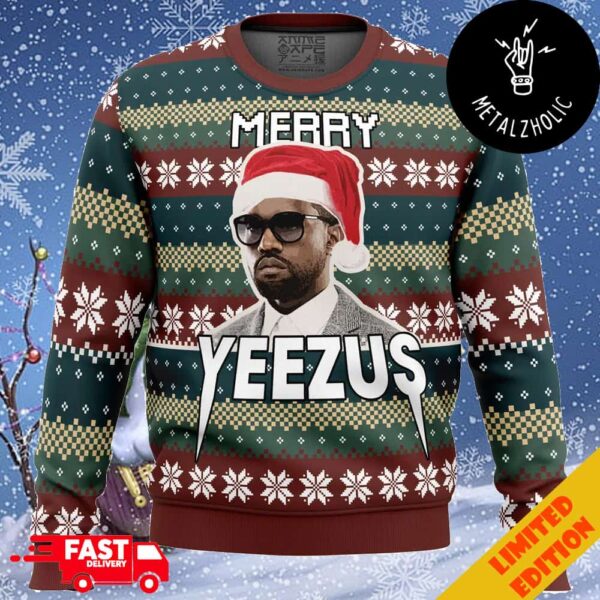 Merry Yeezus Kanye West Ugly Christmas Sweater