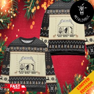 Metallica And Justice For All Xmas Ugly Christmas Sweater