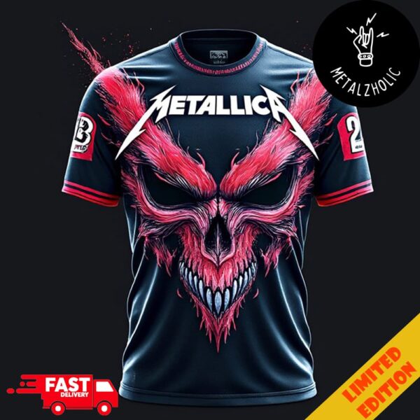 Metallica FC Skull Mask By CNXN Official Football All Over Print T-Shirt