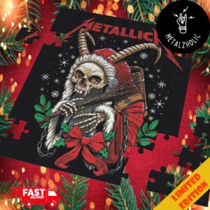 Metallica x Krampus Christmas Skull Xmas Gift Puzzle