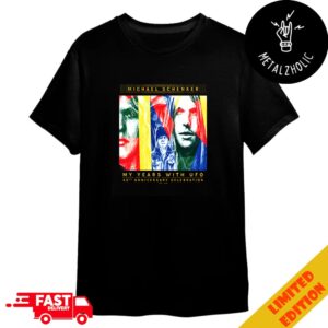 Michael Schenker My Years With UFO 50th Anniversary Celebration Merchandise T-Shirt