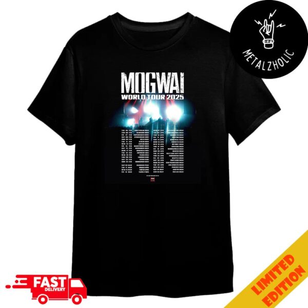 Mogwai World Tour Dates 2025 War Child Merchandise T-Shirt