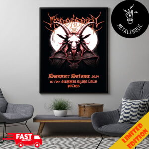 Moonspell Summer Dying Loud Summer Satana 2024 Logo Poster Canvas