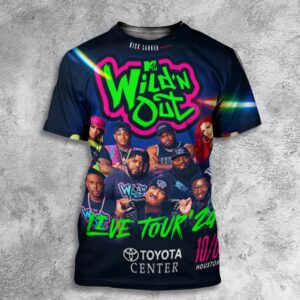 Nick Cannon Presents Wild ‘N Out Live Tour 2024 The Final Lap At Toyota Center 5 October MTV All Over Print T-Shirt