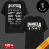 Pantera For The Fans For The Brothers For Legacy Vulgar World Tour 2024 Two Sides T-Shirt