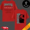 Pantera Tour 2024 Tour Stops Horseshoe World Tour Two Sides T-Shirt