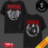 Pantera World Tour 2024 Schedule Lists Logo Admat Two Sides T-Shirt