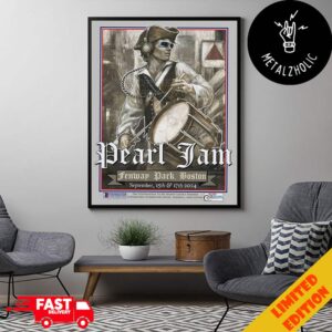 Pearl Jam At Fenway Park Boston September 15 And 17 2024 The Foundation To Be Named Later Event Dark Matter Tour Poster Canvas