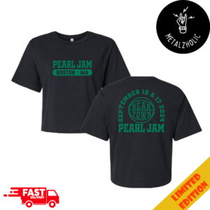 Pearl Jam Dark Matter Tour 2024 September 15-17 At Fenway Park Boston MA Bean Town Cropped T-Shirt