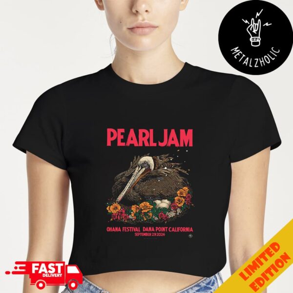 Pearl Jam Dark Matter Tour September 29 2024 At Dana Point CA Ohana Festival Poster Event Limited Cropped T-Shirt