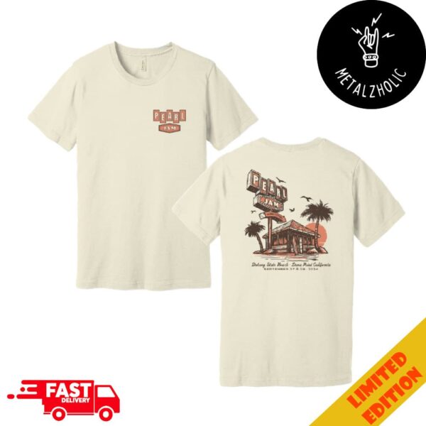 Pearl Jam Dark Matter Tour September 29 2024 At Dana Point CA Ohana Festival Tee Event Limited Beach Hut Two Sides T-Shirt