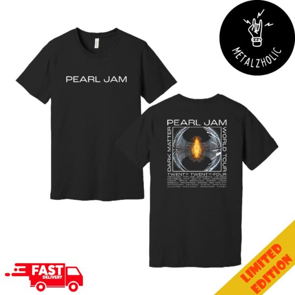 Pearl Jam Dark Matter Tour September 29 2024 At Dana Point CA Ohana Festival Tee Event Limited DM Box Tour Dates Two Sides T-Shirt