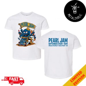 Pearl Jam Dark Matter Tour September 29 2024 At Dana Point CA Ohana Festival Tee Event Limited Rocktopus Kid’s T-Shirt