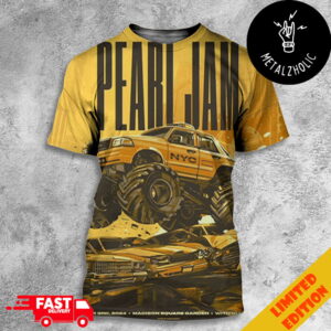 Pearl Jam Event Poster September 3rd 2024 At The Madison Square Garden With Glen Hansard All Over Print T-Shirt